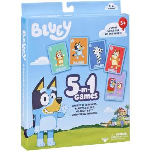 image:imageBluey Bingos Bingo School Friends Card Game Image Matching Card Game with 40 Cards 48 Chips and 12 Scoring Chips Fun Games for Kids of Ages 35in1 Card Game Set