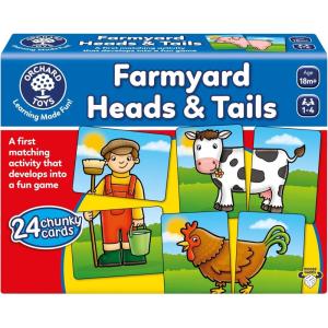 image:imageOrchard Toys Moose Farmyard Heads amp Tails Game A First Matching Activity That develops into a Fun Game 24 Chunky Cards Age 18 Months 14 PlayersOld Version