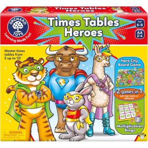 image:imageOrchard Toys Moose Games Bus Stop Game A Fun Introduction to Addition and Subtraction Pick up and Drop Off Passengers on Your Bus for Ages 48 and for 24 PlayersTimes Table Heroes