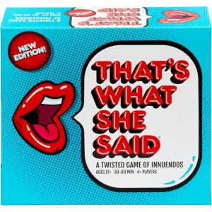 image:imageThats What She Said  Second Edition Match All New Wacky Setup Cards with New Funny Phrase Cards to See Who Has The Dirtiest Sense of Humor Ages 17 4 PlayersNew Edition