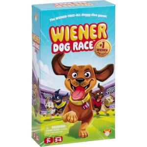 image:imageThe Wiener Dog Race Game EasytoLearn Dice Game Fetch amp ROLL Two Dice Add The Best One to Your Dog to Stretch Them Out Collect Yard Cards to Race to The Finish amp Win Ages 7 for 24 Players