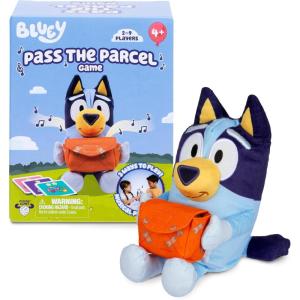 image:imageBluey Pass The Parcel Musical Game Soft Huggable 8 20 cm Plush Three Interactive Games to Play Incl Hot Botato Fun Family Game Party Game and Preschool Game
