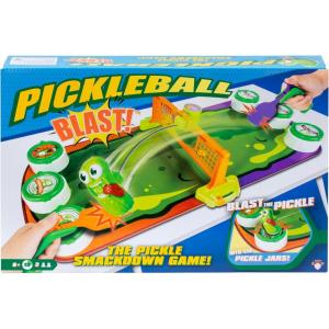 image:imagePickleball Blast  The Pickle Smackdown Game Players Will Love to Smash the Wildly Wiggling Pickle with Their Pickleball Paddle amp Try to Flip Over the Pickle Jar Lids to Win for 2 People Aged 6